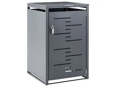 Trash Bin Cover 240 L PERISSA Metal Dark Grey - Garden & Balcony