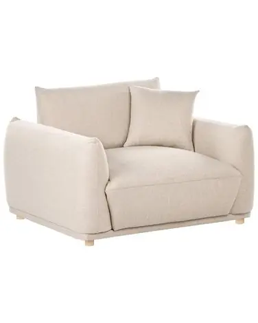 Armchair JUBEK Fabric Beige - Living Room