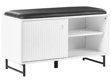 Shoe Storage Bench BATOCHE White - Hallway