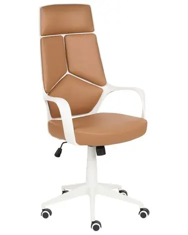 Silla de oficina DELIGHT Piel sintética Arena