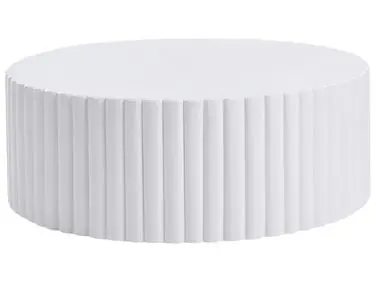 Coffee Table POZZA 117 cm 117 cm White - Garden & Balcony
