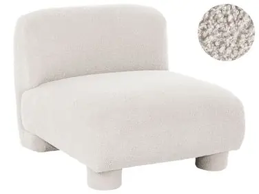 1-Seat Section MJALBI Off-White Boucle