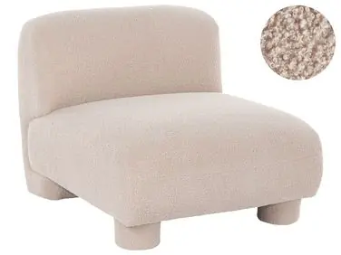 1-Seat Section MJALBI Beige Boucle