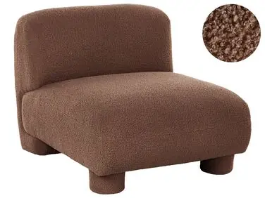 1-Seat Section MJALBI Brown Boucle
