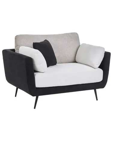 Armchair BOLGA Fabric Black - Living Room