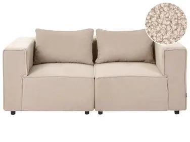 Sofá modular 2 plazas AXEBO Beige Bouclé - Sala de estar