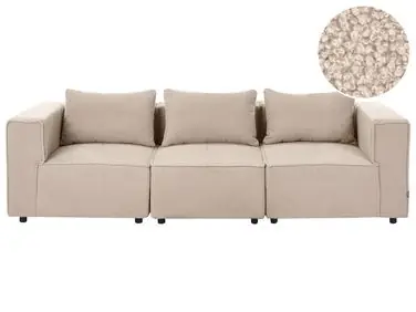 Sofá modular 3 plazas AXEBO Beige Bouclé - Sala de estar