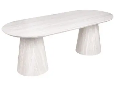 Mesa de comedor LUMAN Efecto travertino 220 cm 95 cm