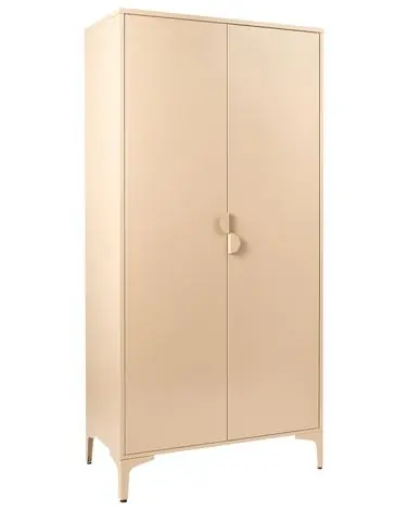 Wardrobe ARDURA Beige Metal - Bedroom