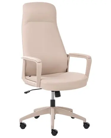 Silla ejecutiva ARDOUR Piel sintética Beige - Oficina