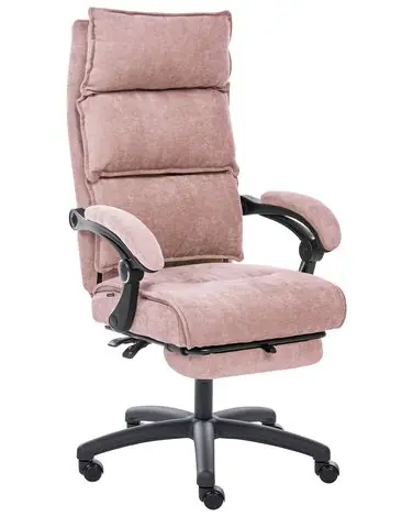Executive Chair EATON Chenille Pastel Pink - Home Office