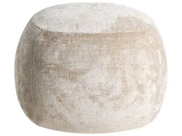 Puf BARRON Chenilla Beige - Accesorios decorativos