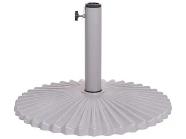 Base para sombrilla CAREZZA Gris Redonda 21 kg - Jardín y balcón