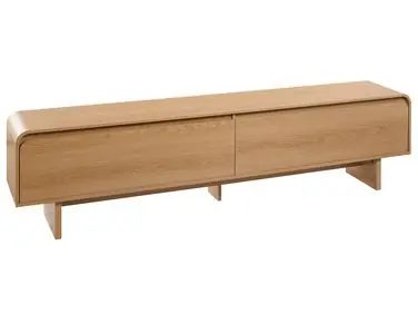 TV Stand DELORAINE Light Brown - Living Room