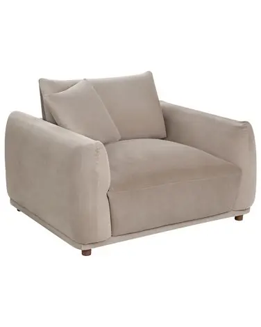 Armchair JUBEK Velvet Taupe - Living Room