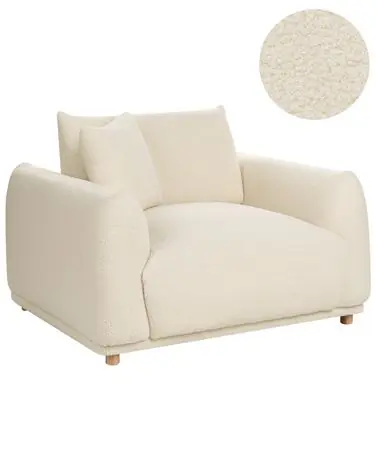 Armchair JUBEK Boucle Off-White