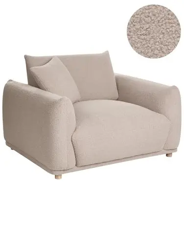 Armchair JUBEK Boucle Beige - Living Room