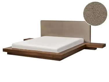 Waterbed Boucle ZEN 160 x 200 cm (EU King Size) Brown Ash Wood - Bedroom