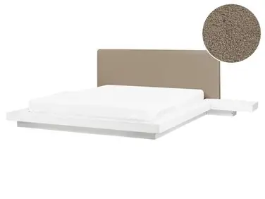 Waterbed Boucle ZEN 160 x 200 cm (EU King Size) White - Bedroom