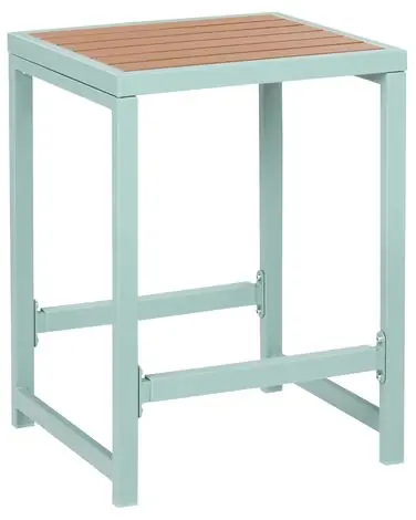 Garden Chair AVETRANA Metal Light Green - Garden & Balcony