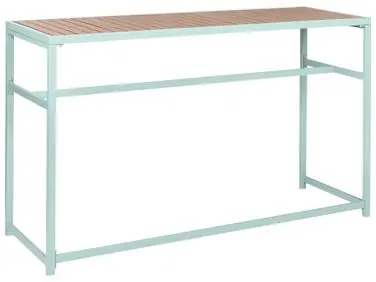 Garden Bar Table AVETRANA 150 cm 50 cm Light Green - Garden & Balcony
