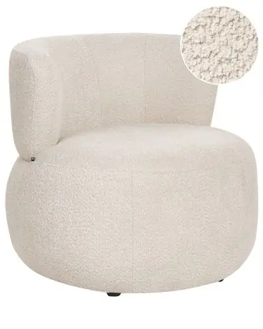 Armchair VOLDA Chenille Light Beige - Living Room
