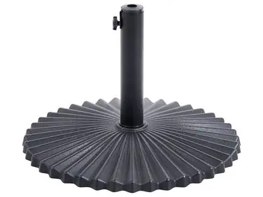 Base para sombrilla CAREZZA Negro Redonda 21 kg - Jardín y balcón