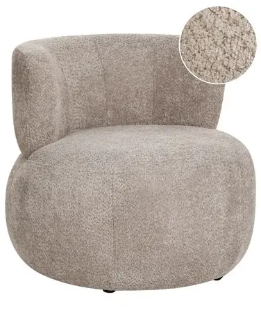 Armchair VOLDA Chenille Taupe - Living Room