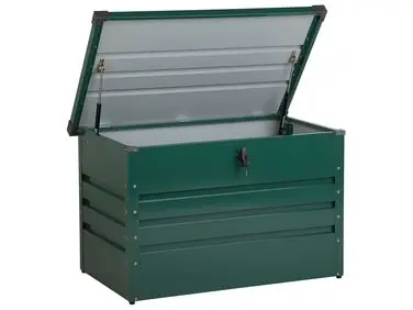 Arcón CEBROSA 100 cm 62 cm Verde oscuro - Jardín y balcón