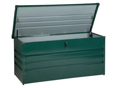 Arcón CEBROSA 132 cm 62 cm Verde oscuro - Jardín y balcón