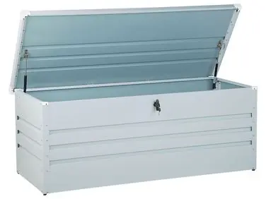 Storage Box CEBROSA 165 cm 70 cm Light Grey - Garden & Balcony