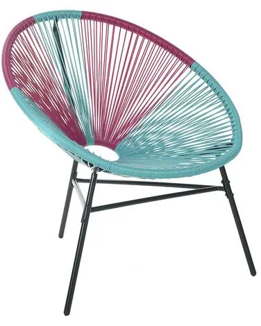 Garden Chair ACAPULCO PE Rattan Turquoise - Garden & Balcony