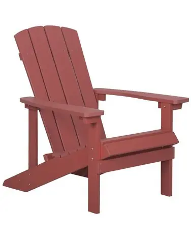 Silla de jardín ADIRONDACK Rojo - Jardín y balcón