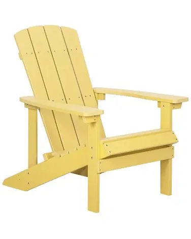 Silla de jardín ADIRONDACK Amarillo - Jardín y balcón