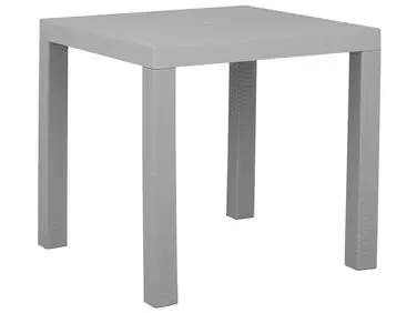 Mesa de jardín FOSSANO 80 cm 80 cm Gris claro - Jardín y balcón