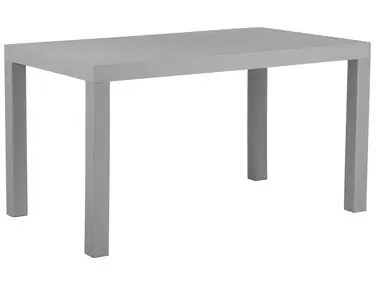 Mesa de jardín FOSSANO 140 cm 80 cm Gris claro - Jardín y balcón