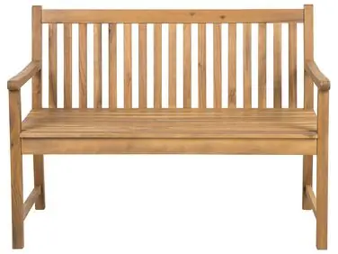 Banco de jardín VIVARA 120 cm Madera de acacia certificada Marrón claro - Jardín y balcón