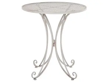 Bistro Table CILENTO 71 cm 71 cm Metal Grey - Garden & Balcony
