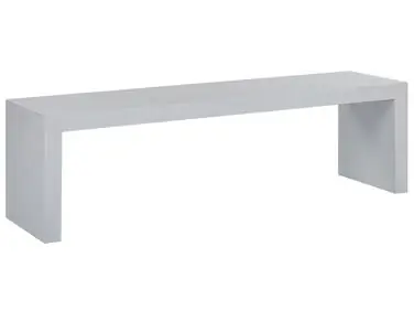 Banco de jardín TARANTO 150 cm Cemento Blanco - Jardín y balcón