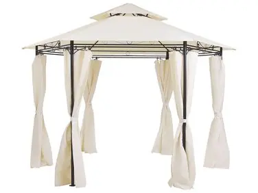 Cenador PORTEL Metal 350 cm 350 cm Beige - Jardín y balcón