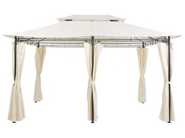 Cenador COLOS Metal 400 cm 300 cm Beige - Jardín y balcón