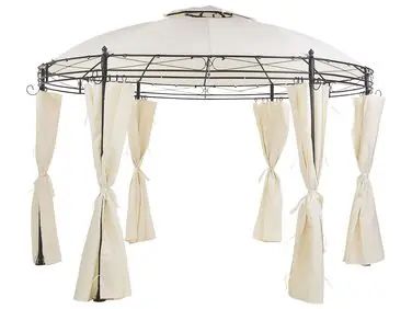 Cenador SAFARA Metal 368 cm 368 cm Beige - Jardín y balcón