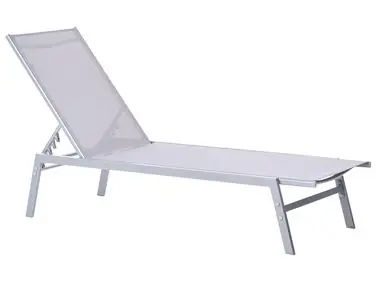 Sun Lounger NOLI Reclining Metal Grey - Garden & Balcony