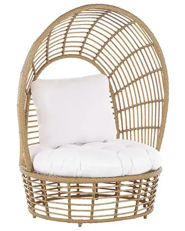 Garden Armchair LIDO Rattan Beige - Garden & Balcony