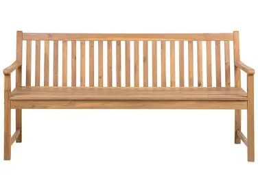Banco de jardín VIVARA 180 cm Madera de acacia certificada Marrón claro - Jardín y balcón