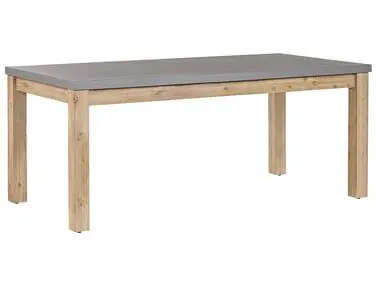 Mesa de jardín OSTUNI 180 cm 90 cm Cemento Gris - Jardín y balcón