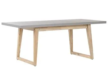 Mesa de jardín ORIA 180 cm 90 cm Cemento Gris - Jardín y balcón