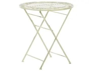 Bistro Table BIVIO 70 cm 70 cm Metal Light Green - Garden & Balcony