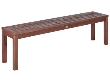 Banco de jardín TUSCANIA 160 cm Madera de eucalipto Marrón oscuro - Jardín y balcón