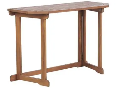 Balcony Table TREIA 110 cm 47 cm Acacia Wood Brown - Garden & Balcony